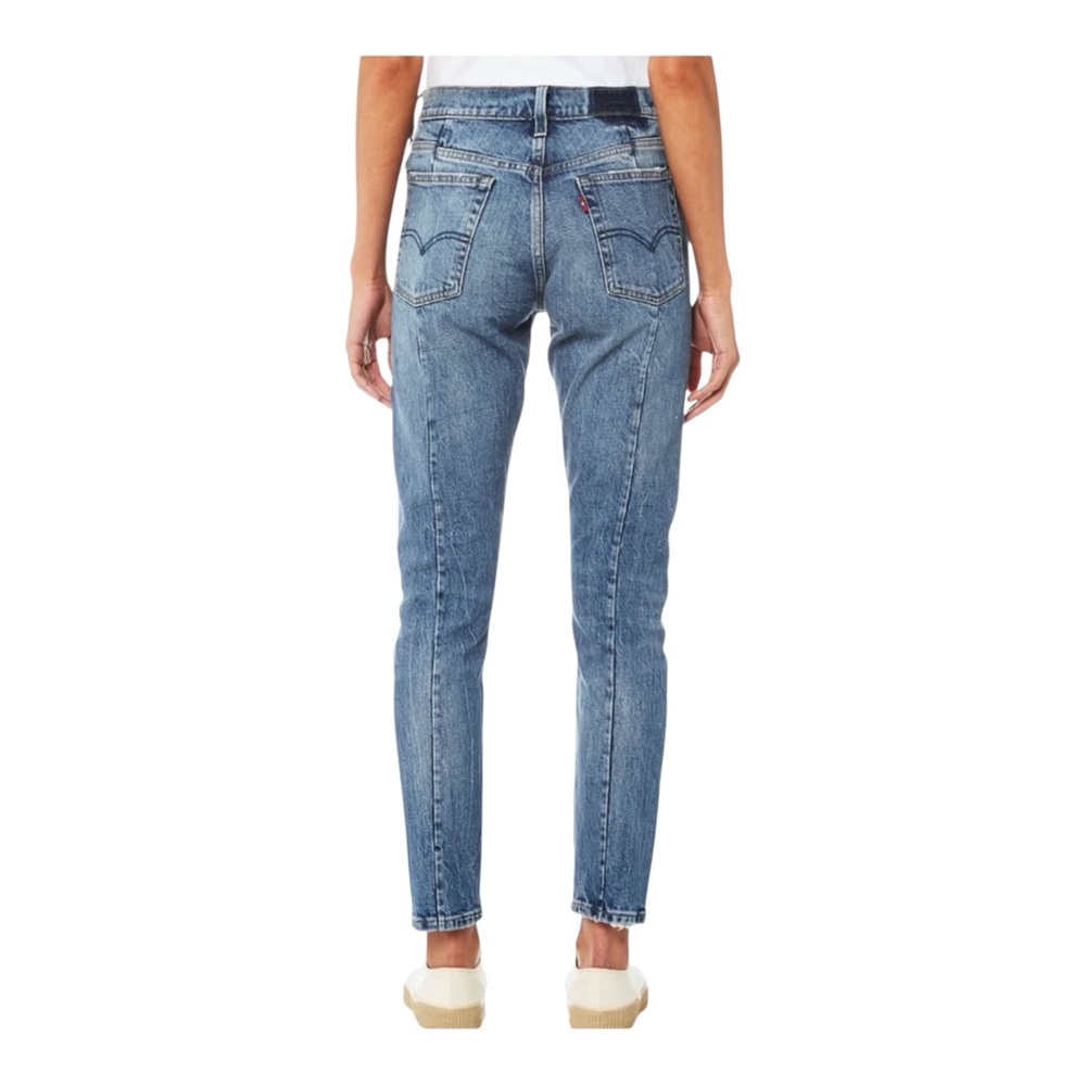 Levi’s Altered 501 Button Fly Skinny Jean Medium Wash With Distressing - Picture 2 of 8